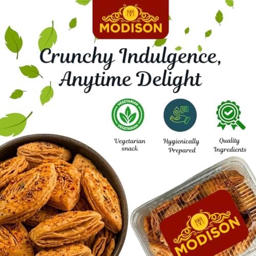MODISON Masala Khaajli Indian Snacks Spiced Crackers 180g thumbnail 5