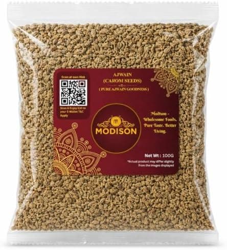 MODISON Ajwain Carom Seeds Whole Spice Natural 100g thumbnail 1