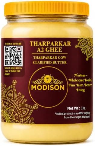 MODISON Tharparkar A2 Cow Ghee Clarified Butter 1kg thumbnail 1