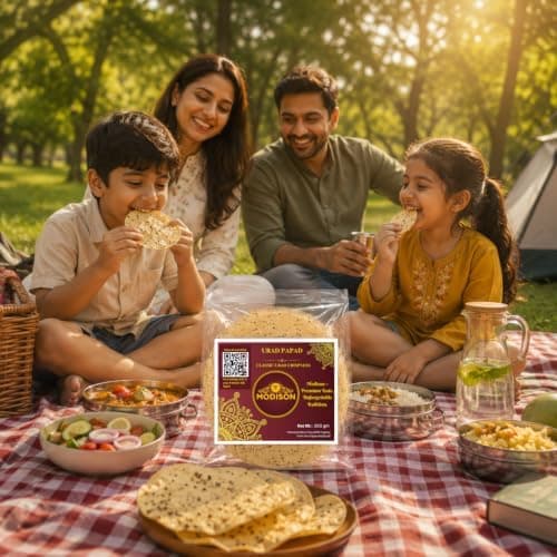 MODISON Urad Papad Indian Papad Crispy Lentil Wafer 200g thumbnail 5