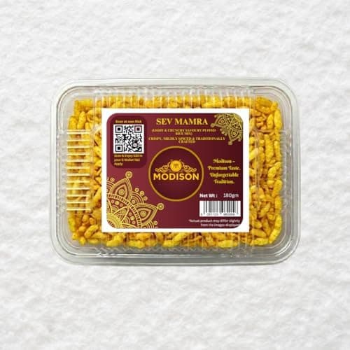 MODISON Sev Mamra Indian Snacks Puffed Rice Mix 180g thumbnail 1