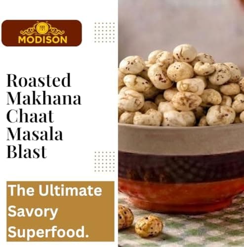 MODISON Roasted Makhana Healthy Snacks Chaat Masala Blast 80g thumbnail 4