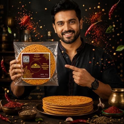 MODISON Masala Khakhra Spiced Whole Wheat Crispbread 200g thumbnail 2