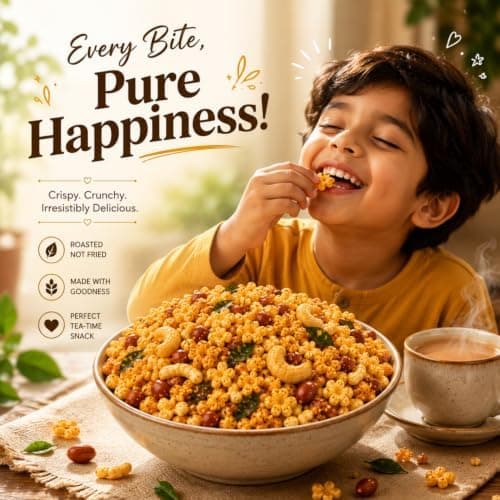 MODISON Masala Multigrain Chevda Indian Namkeen Roasted Mix 180g thumbnail 7