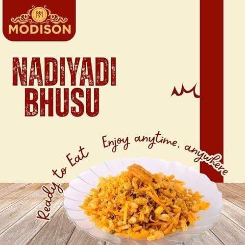 MODISON Nadiyadi Bhusu Indian Snacks Crispy Gujarati Farsan 180g thumbnail 3