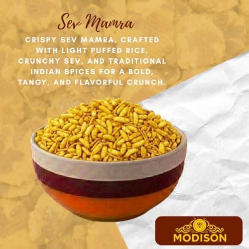 MODISON Sev Mamra Indian Snacks Puffed Rice Mix 180g thumbnail 7