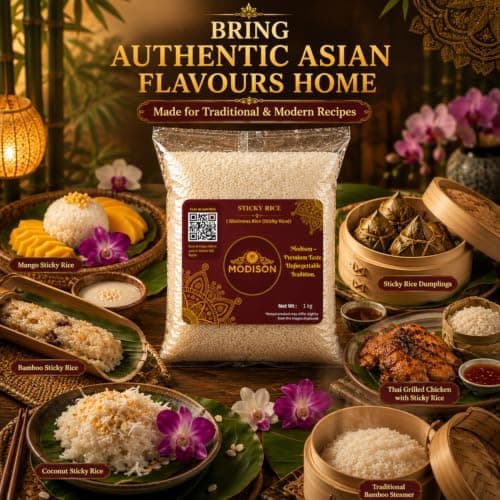 MODISON Sticky Rice Glutinous Rice Short Grain Rice 1kg thumbnail 2