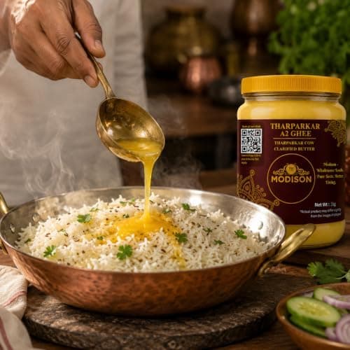 MODISON Tharparkar A2 Cow Ghee Clarified Butter 1kg thumbnail 6