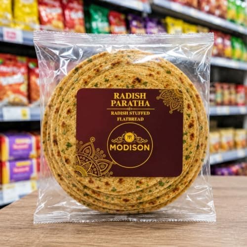 MODISON Radish Paratha Traditional Indian Flatbread Frozen 360g thumbnail 7