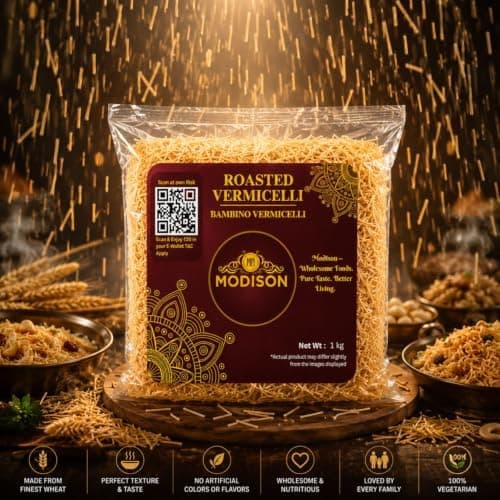 MODISON Roasted Vermicelli Premium Wheat Semolina Ready to Cook 1kg thumbnail 7