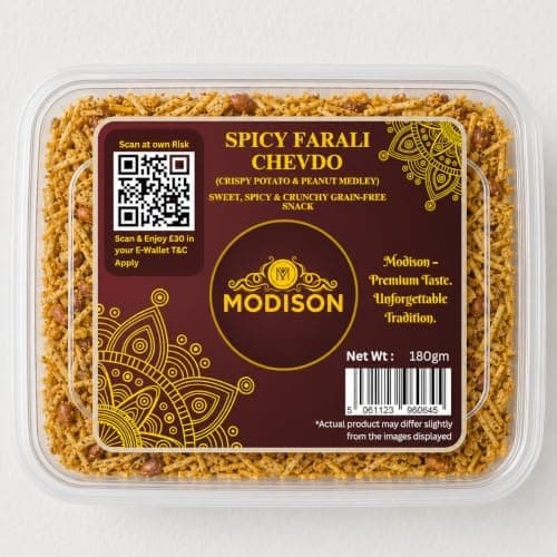 MODISON Spicy Farali Chevdo Indian Snacks Masala Farsan 180g thumbnail 1