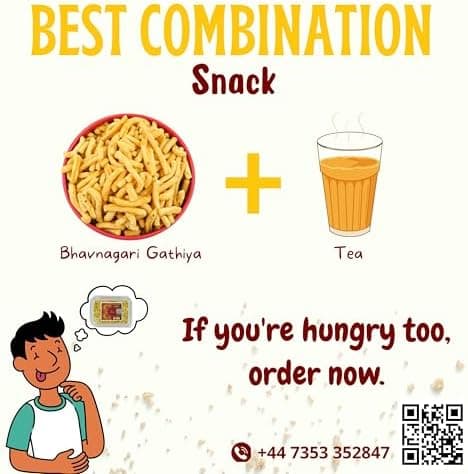 MODISON Bhavnagari Gathiya Indian Snacks Crispy Gujarati 180g thumbnail 5