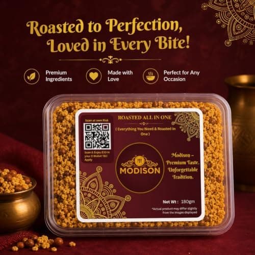 MODISON Roasted All in One Indian Namkeen Crunchy Multigrain 180g thumbnail 3