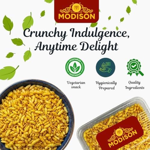 MODISON Sev Mamra Indian Snacks Puffed Rice Mix 180g thumbnail 5