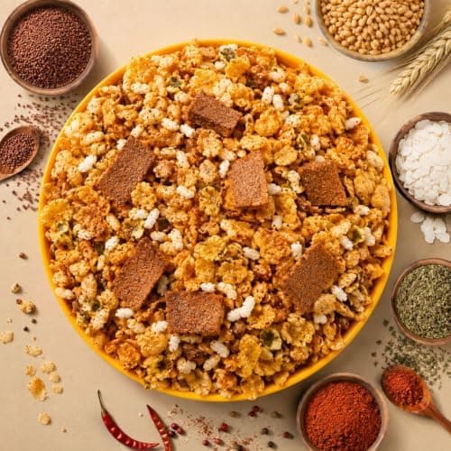 MODISON Diet Wheat Nachni Chivada Indian Namkeen Crispy Ragi 180g thumbnail 5