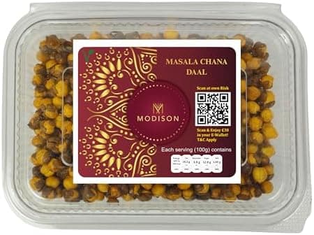 MODISON Masala Chana Healthy Snacks Roasted Chickpeas 180g thumbnail 1