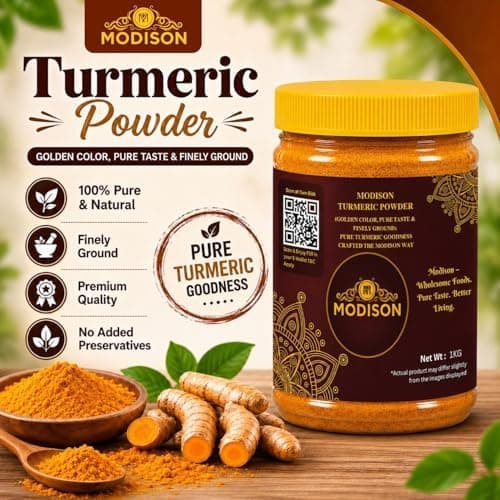 MODISON Turmeric Powder Indian Spices Pure Haldi 1kg thumbnail 4