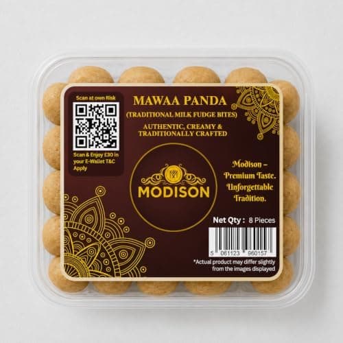 MODISON Mawa Penda Indian Sweets Milk Mithai 8 Piece 300g thumbnail 1