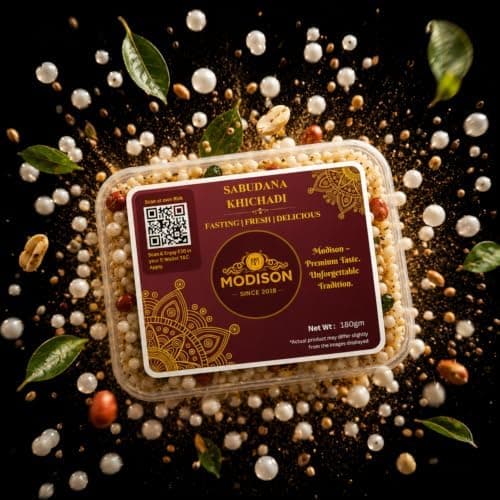 MODISON Sabudana Khichadi Indian Snacks Fasting Tapioca Meal 180g thumbnail 4