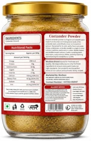 MODISON Coriander Powder Indian Spices Pure Dhania 200g thumbnail 2