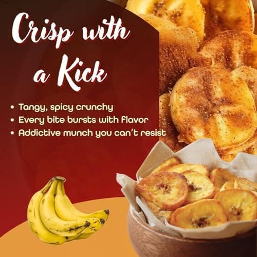 MODISON Spicy Banana Wafers Indian Snacks Crispy Plantain 540g thumbnail 3