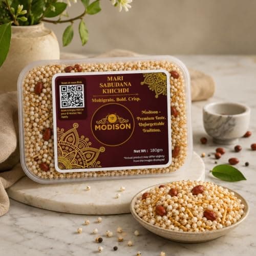 MODISON Mari Sabudana Khichdi Indian Snacks Instant Vrat Meal 180g thumbnail 6
