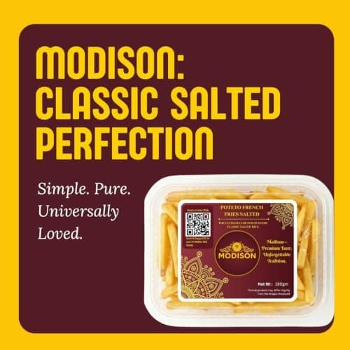 MODISON Potato French Fries Indian Namkeen Salted Crispy 180g thumbnail 6