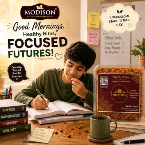 MODISON Wheat Chevda Indian Namkeen Crispy Flakes Mix 180g thumbnail 7