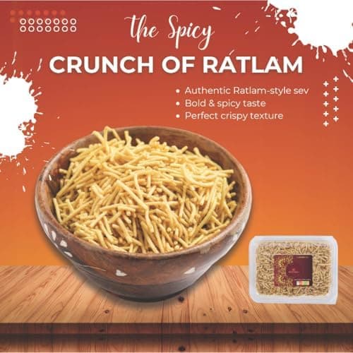 MODISON Ratlami Sev Indian Snacks Spicy Besan Noodles 180g thumbnail 2