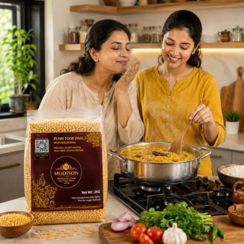 MODISON Plain Toor Daal Split Pigeon Peas High Fibre 2KG thumbnail 7