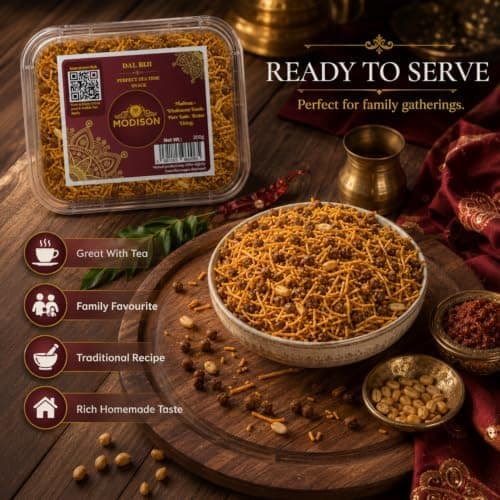MODISON Dal Biji Indian Namkeen Snack Traditional Savoury 200g thumbnail 6