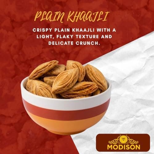 MODISON Plain Khaajli Indian Snacks Crispy Wheat Crackers 180g thumbnail 6