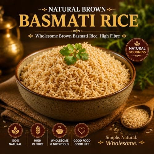 MODISON Natural Brown Basmati Rice Wholegrain High Fibre 1kg thumbnail 6