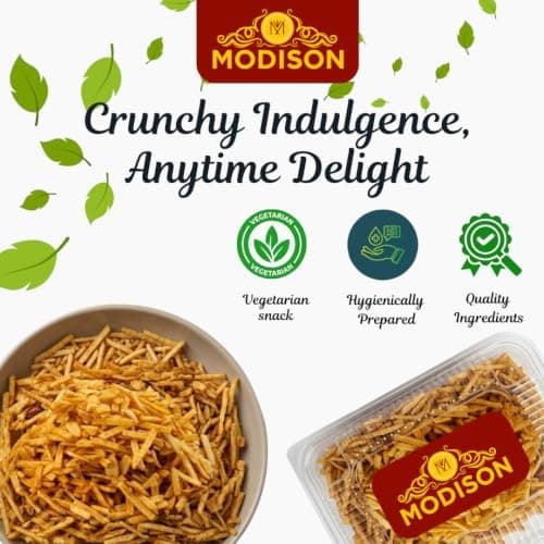 MODISON Spicy Farali Chevdo Indian Snacks Masala Farsan 180g thumbnail 6