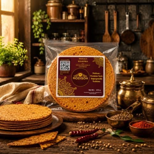 MODISON Masala Khakhra Spiced Whole Wheat Crispbread 200g thumbnail 3