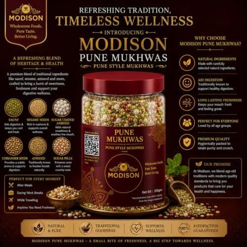 MODISON Pune Mukhwas Indian Mouth Freshener Fennel Coriander 100g thumbnail 5