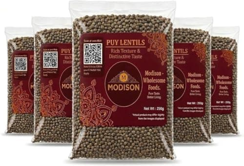 MODISON Puy Lentils Whole Pulses High Fibre Protein Pack 6x250g thumbnail 1