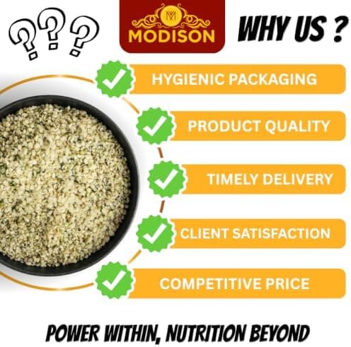 MODISON Hemp Seeds Superfoods Plant Based Protein 400g thumbnail 4