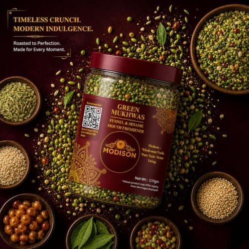 MODISON Green Mukhwas Indian Mouth Freshener Aniseed Coriander 100g thumbnail 5