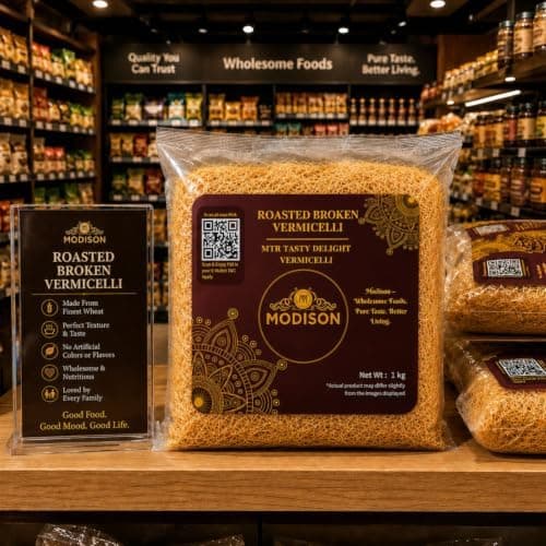 MODISON Roasted Broken Vermicelli, Wheat Semolina Sevai, 1 kg thumbnail 4