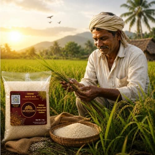 MODISON Grand White Rice Long Grain Basmati Rice 1kg Gluten Free thumbnail 2