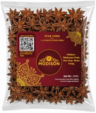 MODISON Star Anise Whole Pods 100g thumbnail 1