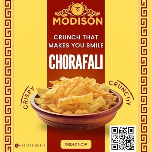 MODISON Chorafali Crispy & Authentic Gujarati Snack 180g thumbnail 6