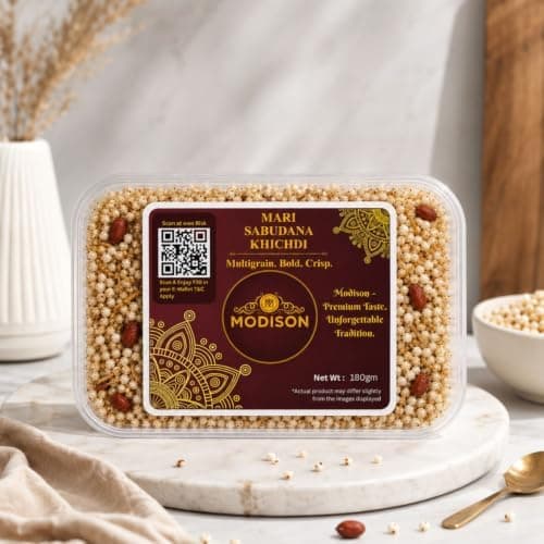 MODISON Mari Sabudana Khichdi Indian Snacks Instant Vrat Meal 180g thumbnail 2