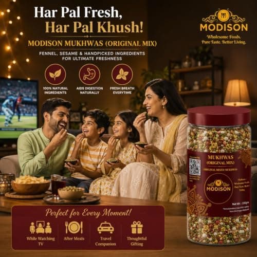 MODISON Original Mix Indian Mouth Freshener Crunchy Saunf 100g thumbnail 6