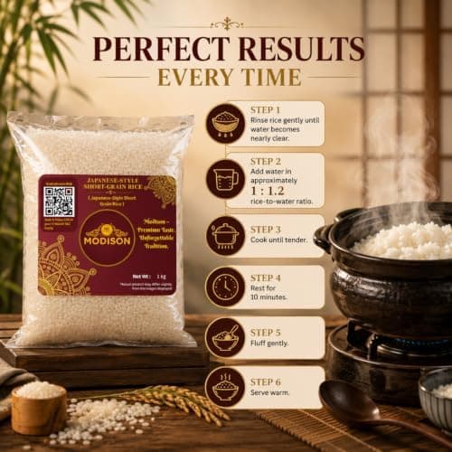 MODISON Japanese Style Short Grain Rice Sushi Rice 1kg thumbnail 7