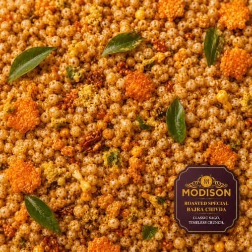MODISON Roasted Bajra Chivda Indian Namkeen Crunchy Millet 180g thumbnail 7