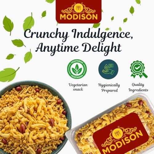 MODISON Khatta Meetha Mix Indian Namkeen Sweet Tangy Snack 180g thumbnail 6