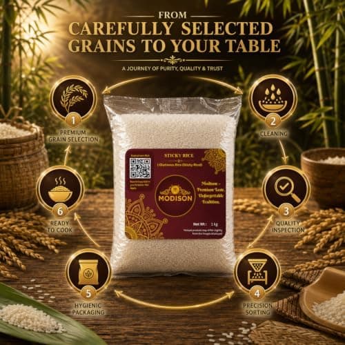 MODISON Sticky Rice Glutinous Rice Short Grain Rice 1kg thumbnail 6