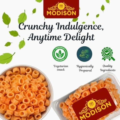 MODISON Lasaniya Ring Indian Namkeen Garlic Flavoured Snack 180g thumbnail 6